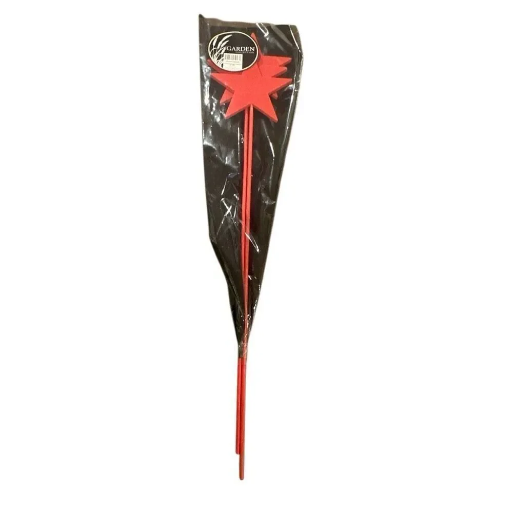 *NEW* LATA star mix wooden star craft/decorations 6 White 3 red